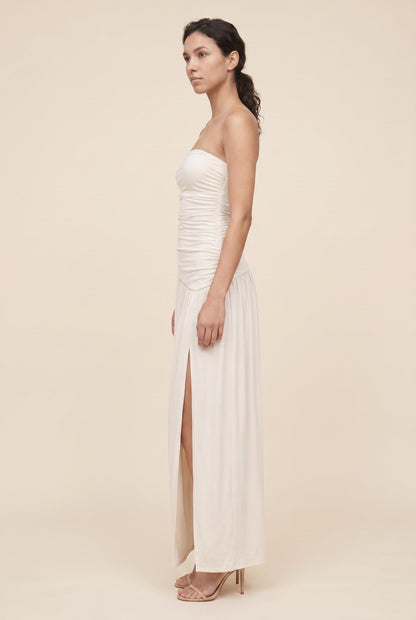 MATHILDE | STRAPLESS MAXI DRESS - Ivory
