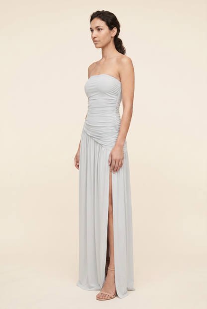 MATHILDE | STRAPLESS MAXI DRESS - Light Blue