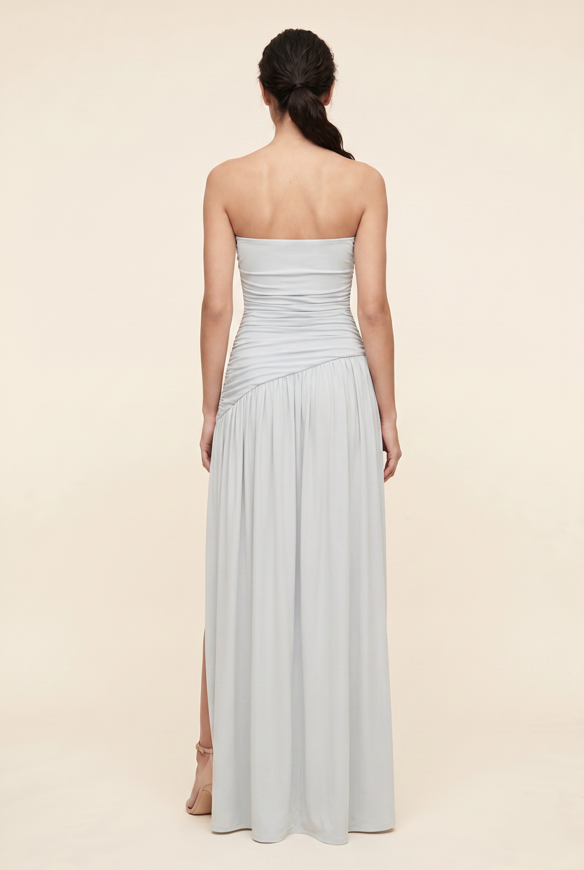 MATHILDE | STRAPLESS MAXI DRESS - Light Blue