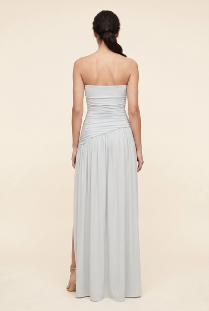 MATHILDE | STRAPLESS MAXI DRESS - Light Blue