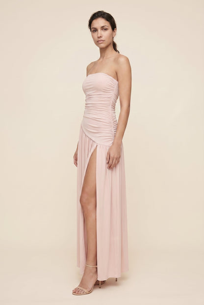 MATHILDE | STRAPLESS MAXI DRESS - Light Pink