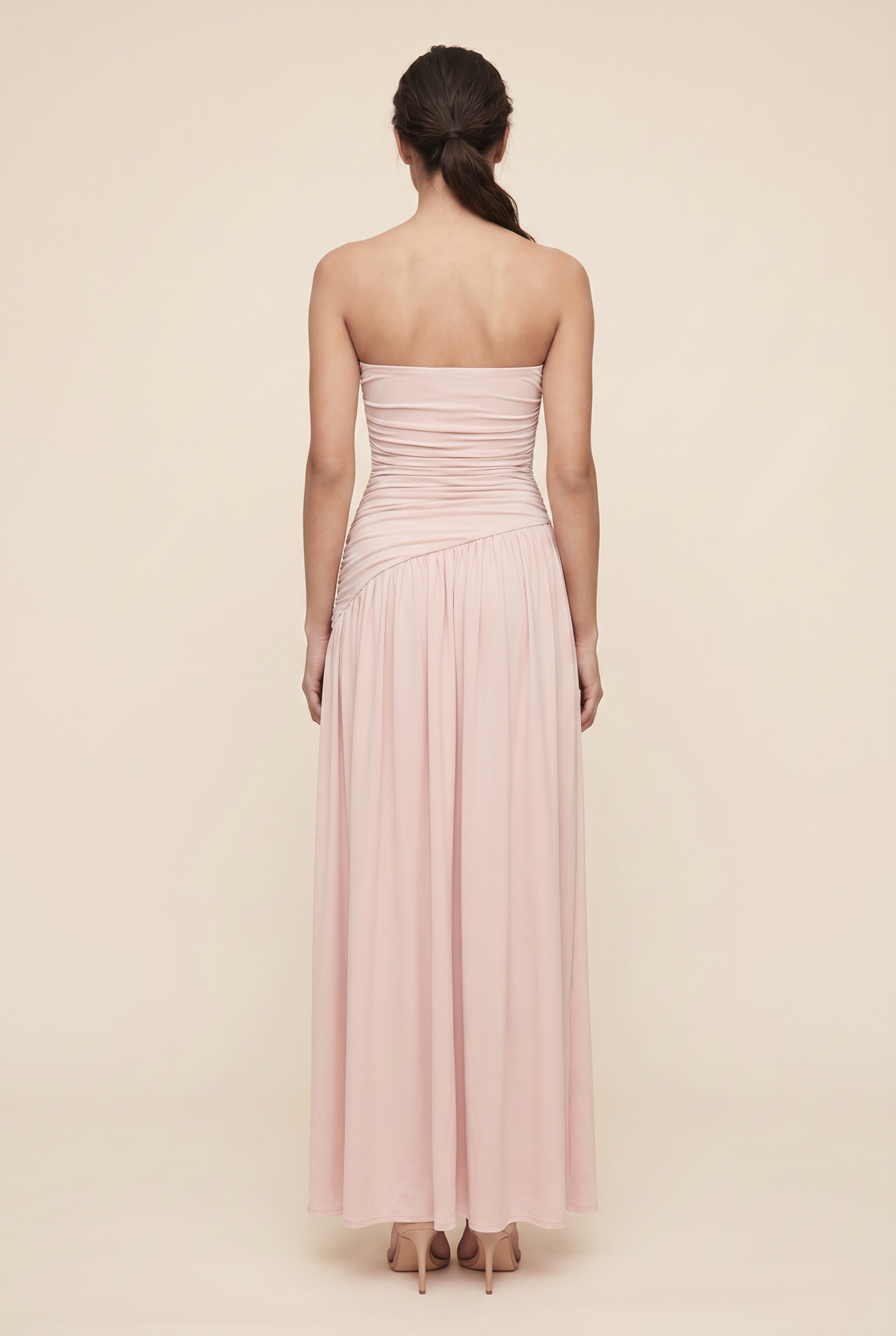 MATHILDE | STRAPLESS MAXI DRESS - Light Pink
