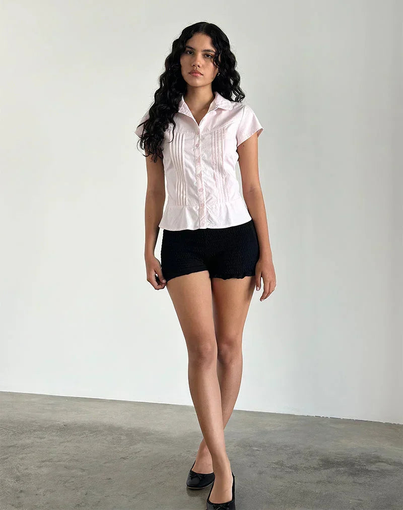 MAXENCE | PINSTRIPE BLOUSE - Pink