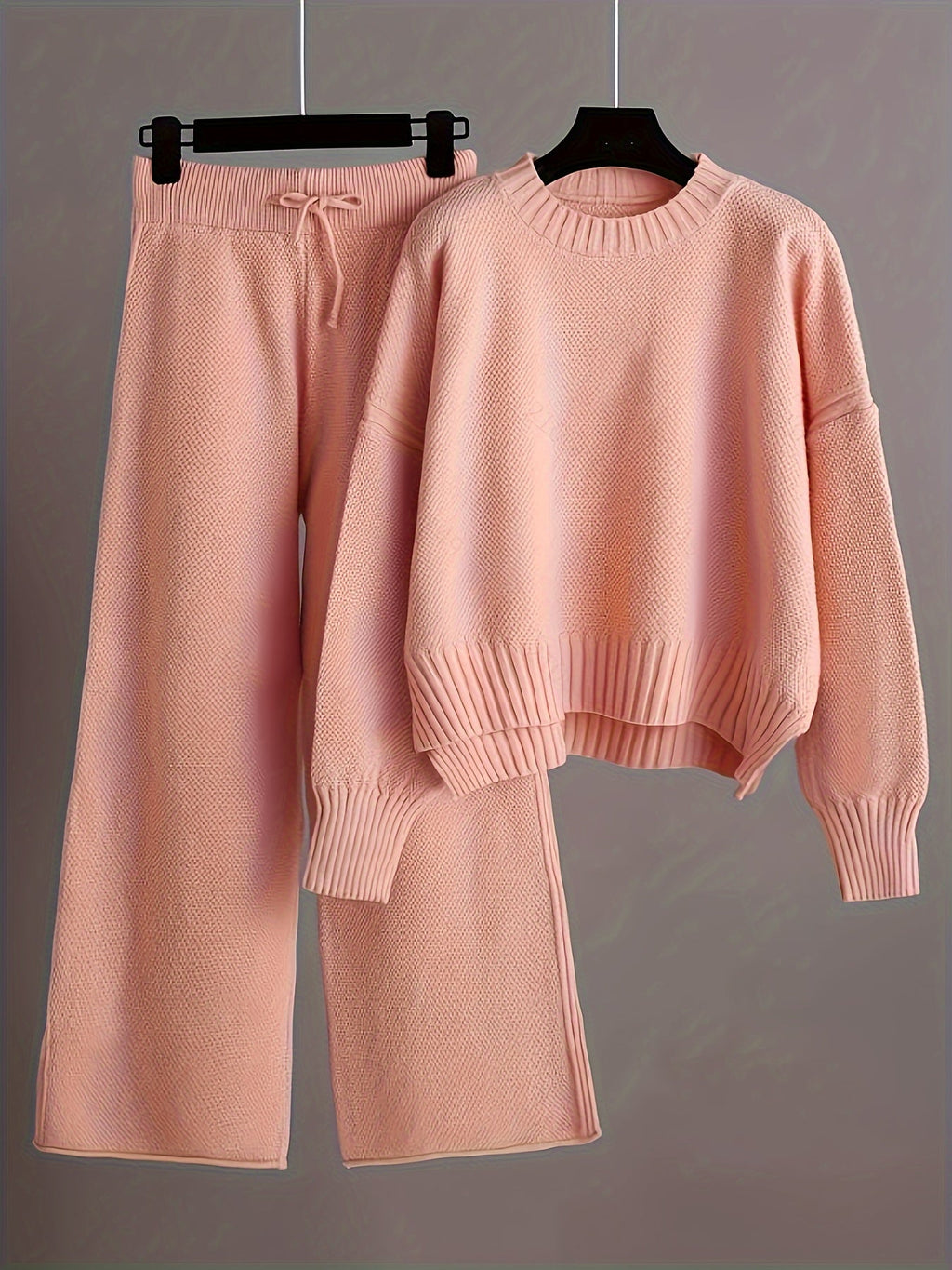 MELISA | KNIT TOP AND WIDE-LEG PANTS SET