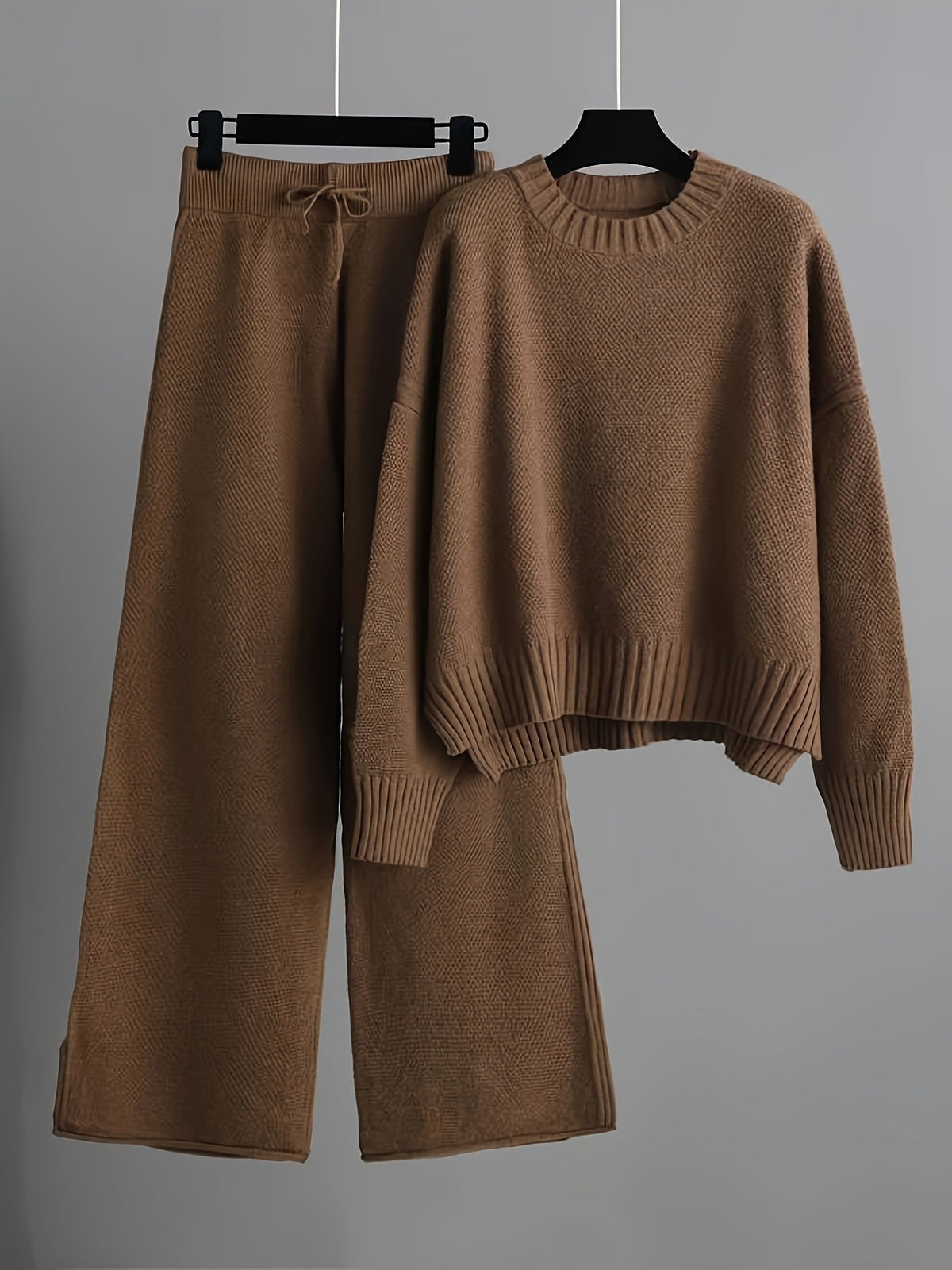 MELISA | KNIT TOP AND WIDE-LEG PANTS SET