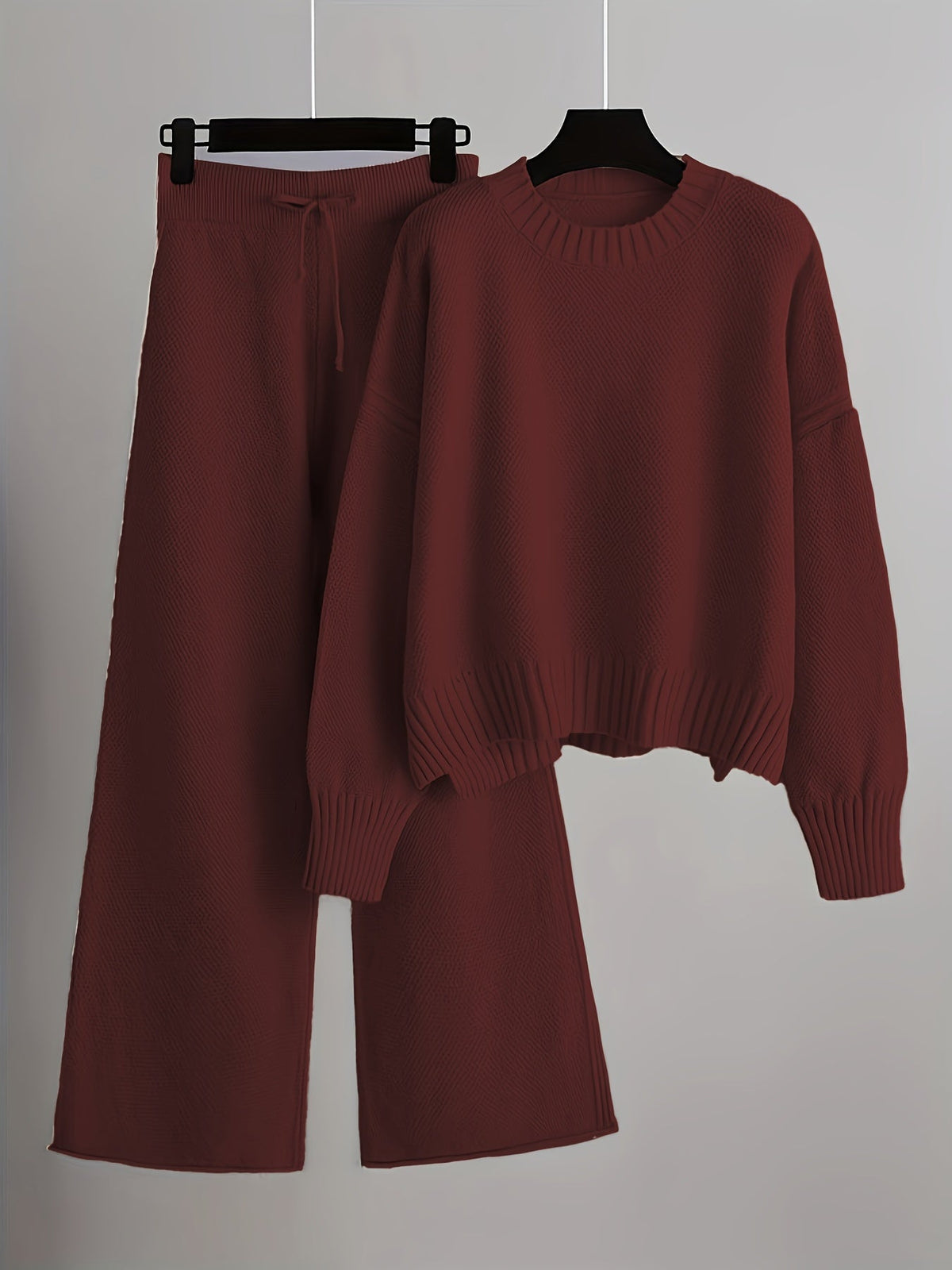 MELISA | KNIT TOP AND WIDE-LEG PANTS SET