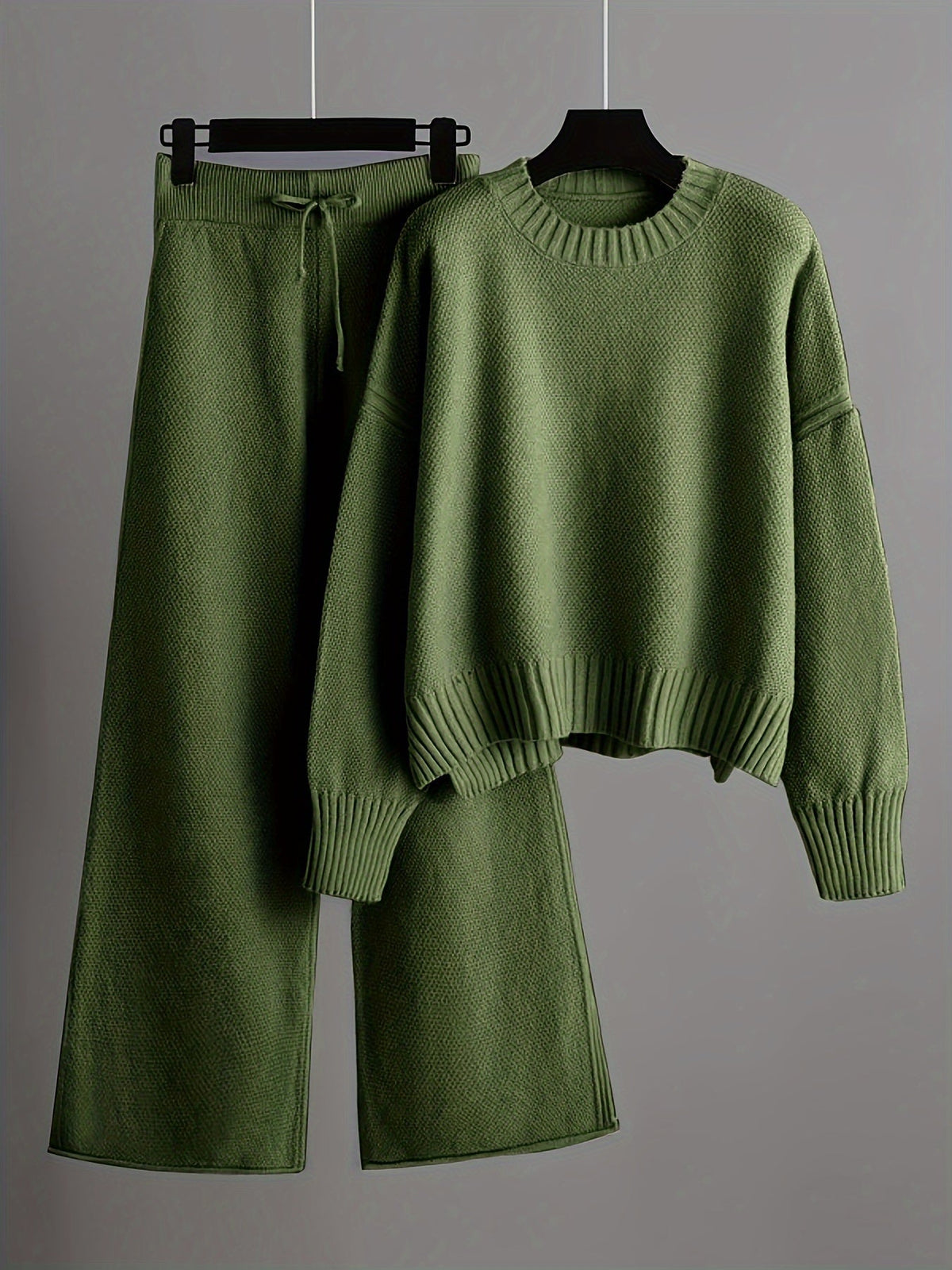 MELISA | KNIT TOP AND WIDE-LEG PANTS SET