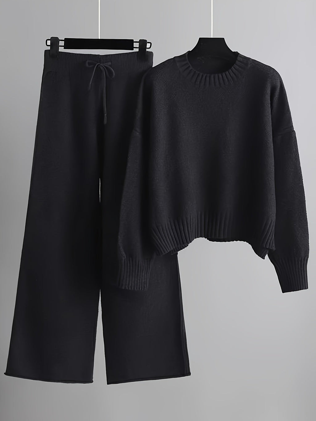 MELISA | KNIT TOP AND WIDE-LEG PANTS SET