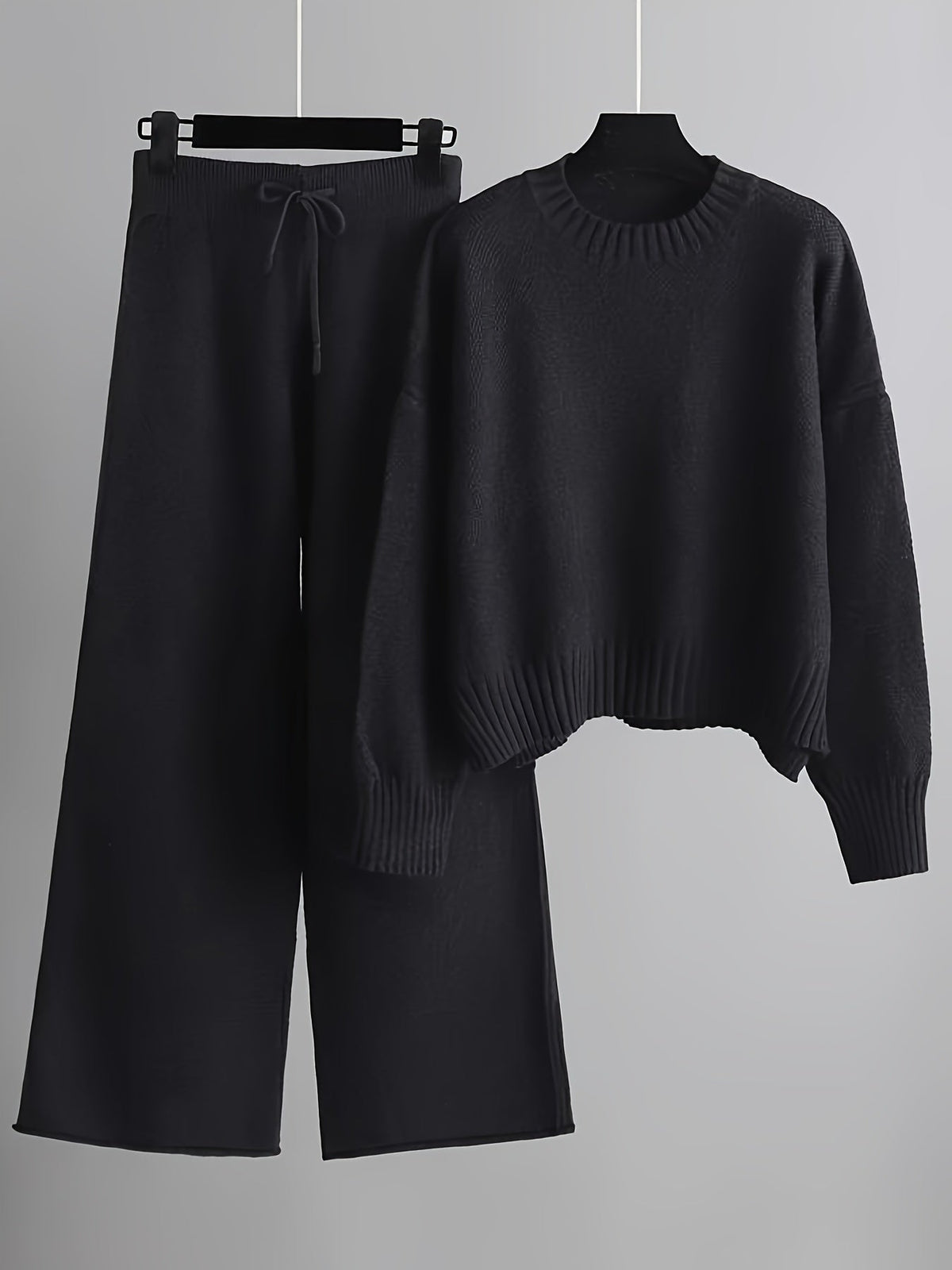 MELISA | KNIT TOP AND WIDE-LEG PANTS SET