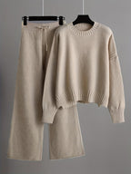 MELISA | KNIT TOP AND WIDE-LEG PANTS SET