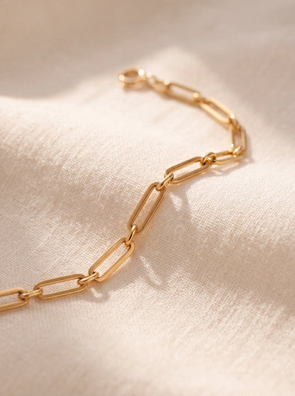 MELISANDE | PAPERCLIP CHAIN BRACELET - Gold