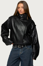 MIRELA | CROPPED JACKET - Black