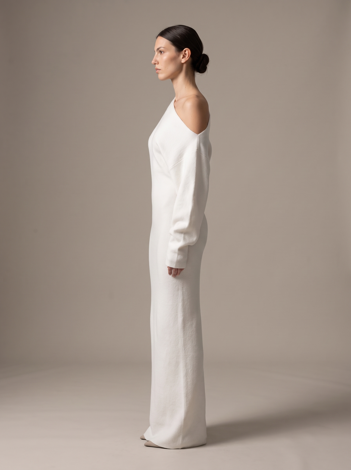 NADEGE | KNIT MAXI DRESS - Ivory