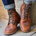 NASH | LACE-UP ANKLE BOOTS - Brown