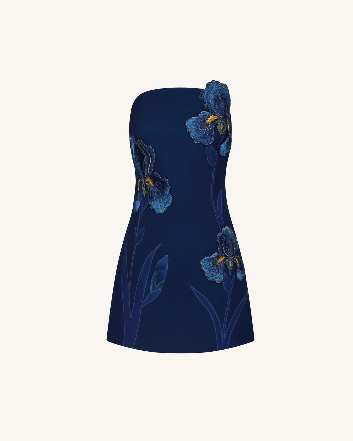 NINON | STRAPLESS MINI DRESS - Navy Floral