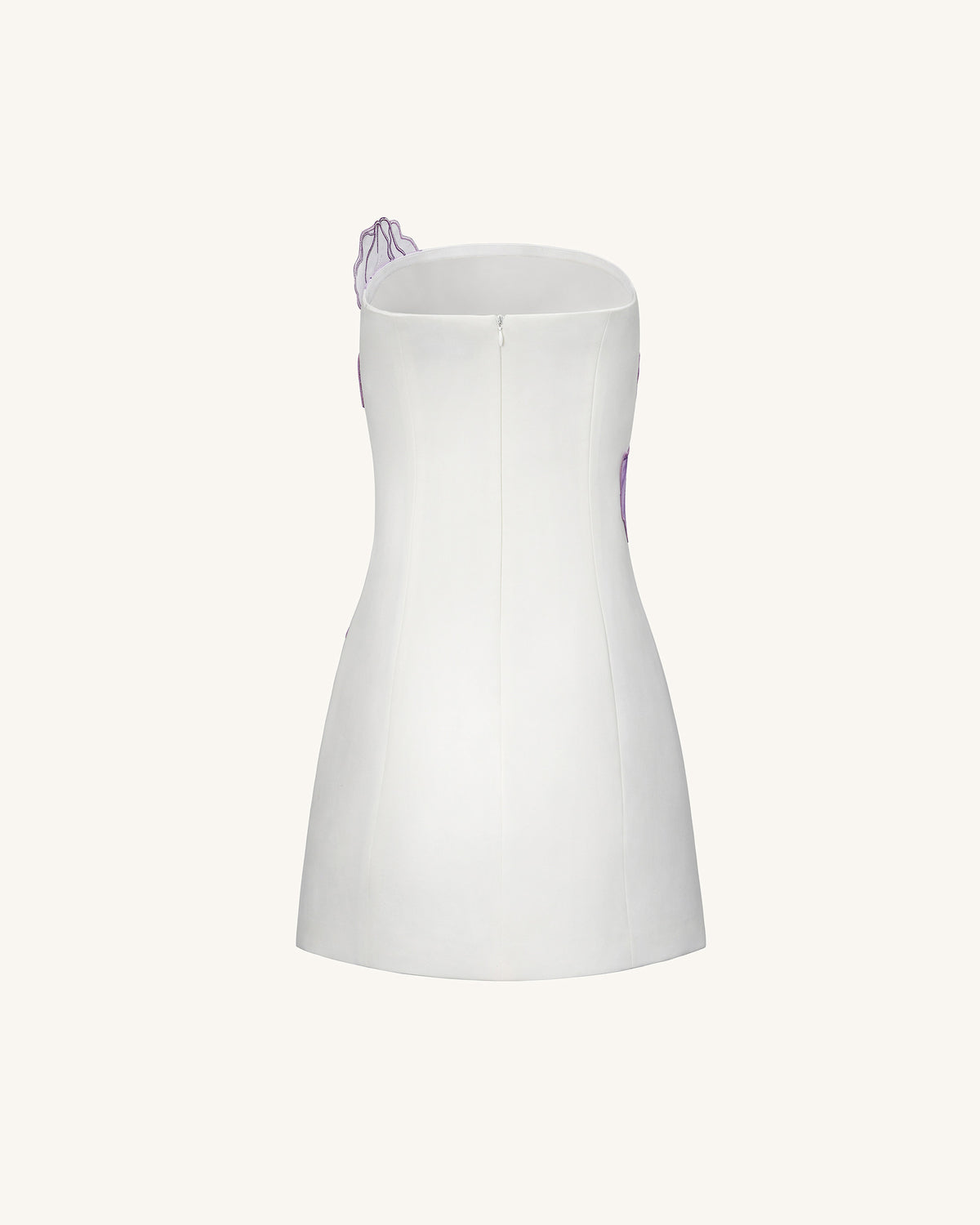 NINON | STRAPLESS MINI DRESS - White Floral