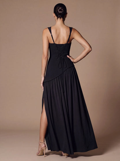 NOELANI | CUTOUT MAXI DRESS - Black