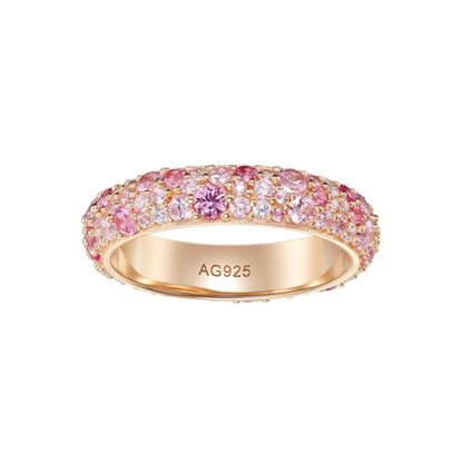 NUALA | PINK PAVE RING - Multicolor