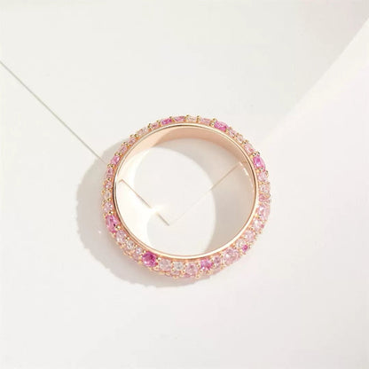 NUALA | PINK PAVE RING - Multicolor