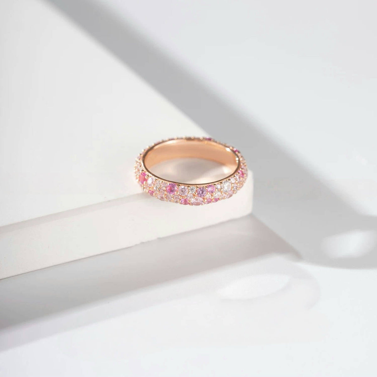 NUALA | PINK PAVE RING - Multicolor