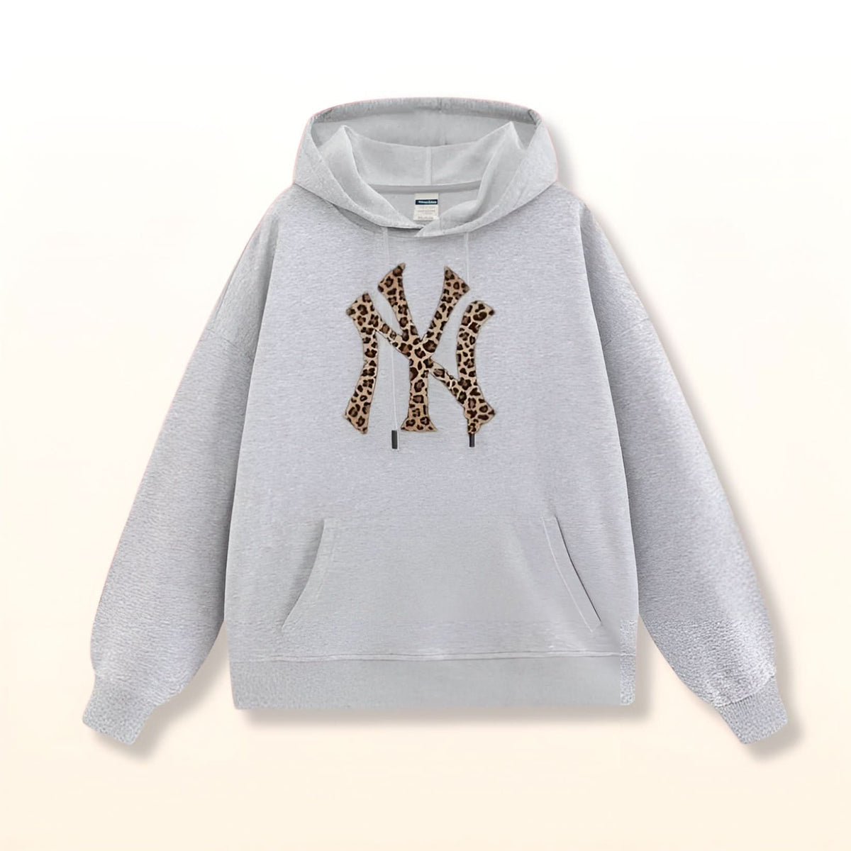 JUNIPER | NY LEOPARD HOODIE - Gray