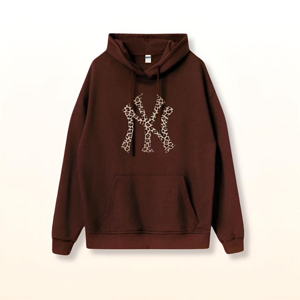JUNIPER | NY LEOPARD HOODIE - Brown