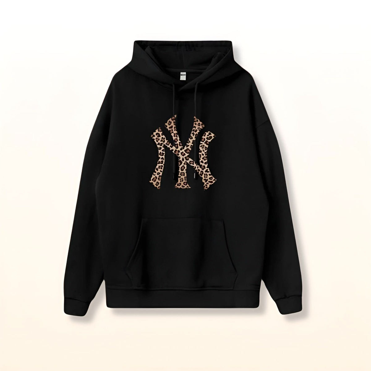 JUNIPER | NY LEOPARD HOODIE - Black