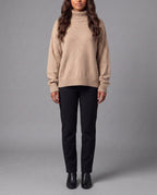 ODILE | ROLL NECK TOP - Khaki