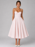 ONDINA | CORSET MIDI DRESS - Pink