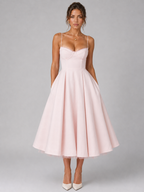 ONDINA | CORSET MIDI DRESS - Pink