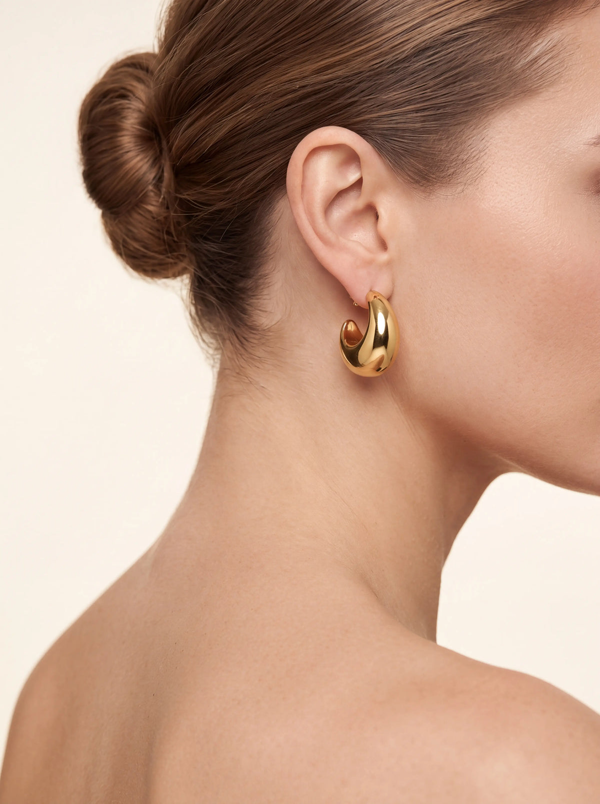 ORABELLA | GOLD CHUNKY HOOP EARRINGS - Gold