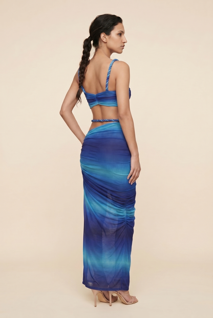 PALMIRA | CUTOUT MAXI SET - Blue Ombre