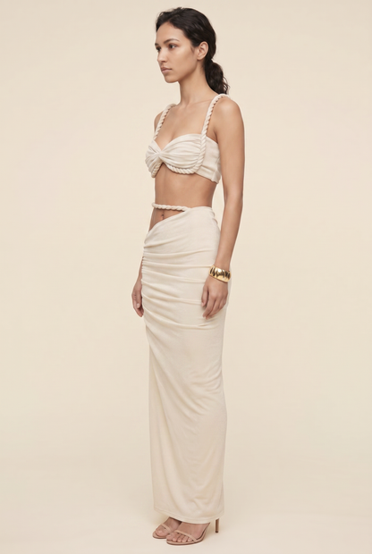 PALMIRA | CUTOUT MAXI SET - Ivory