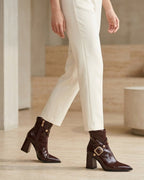 PRISCILLE | BUCKLED ANKLE BOOTS