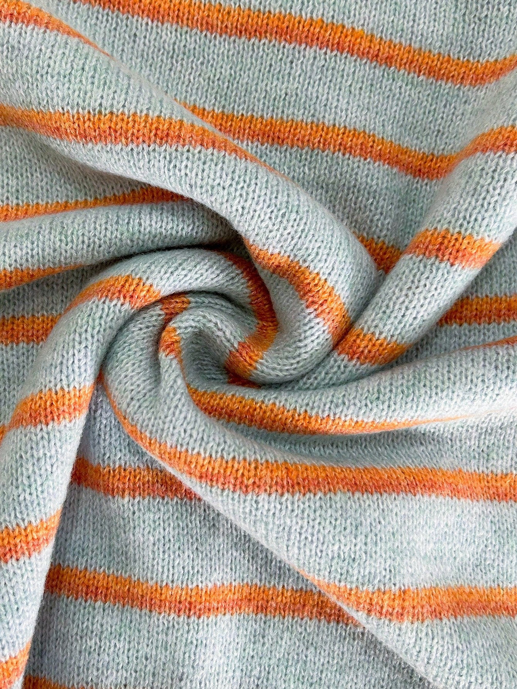 PRUNELLA | STRIPED BUTTON FRONT CARDIGAN - Light Blue and Orange Stripe