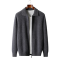REID | ZIP-UP CARDIGAN - Dark Gray