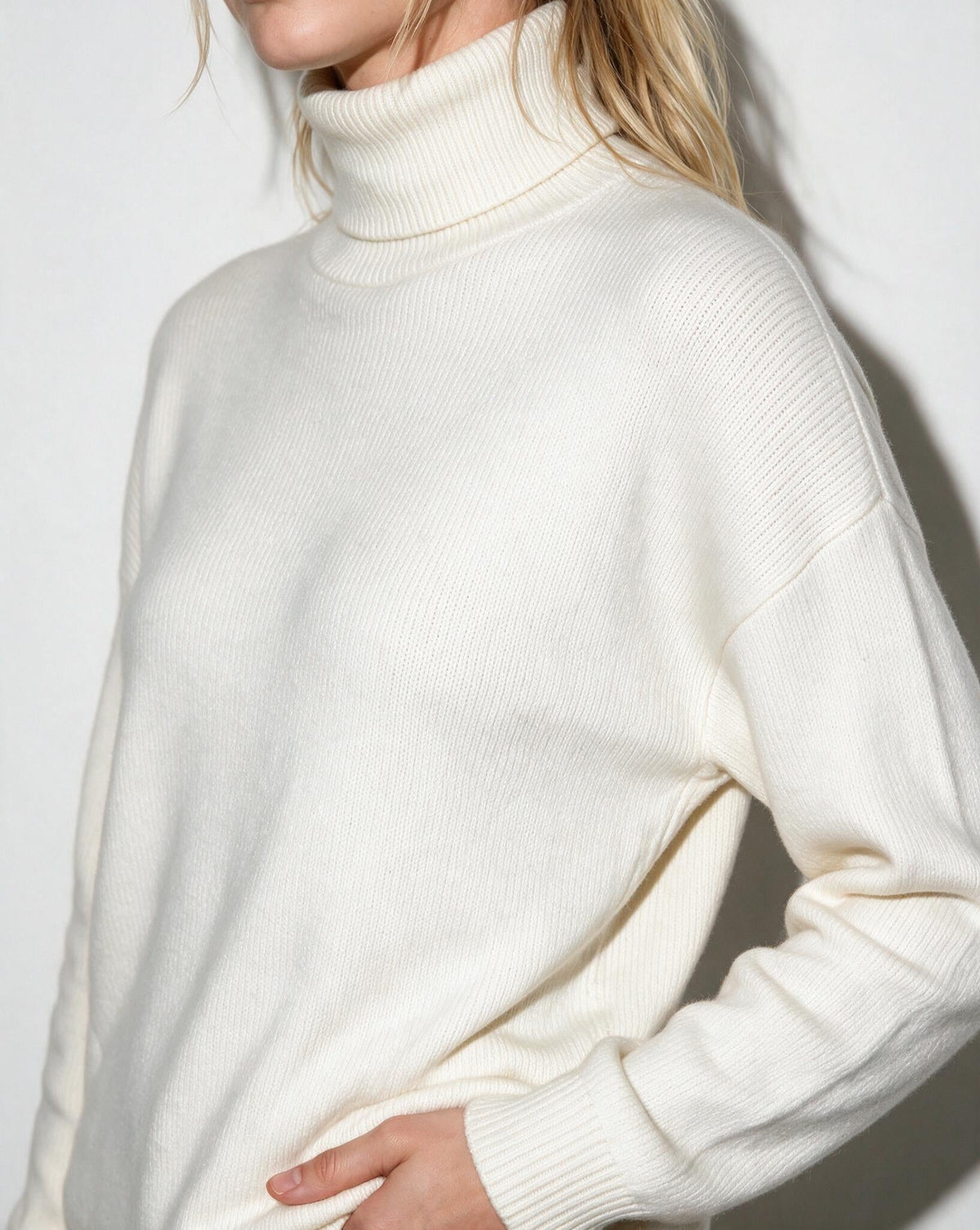 ROISIN | TURTLENECK WIDE LEG LOUNGEWEAR SET - Ivory