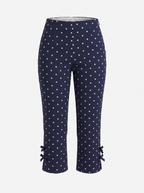 ROSARIO | BOW DETAIL CAPRI PANTS