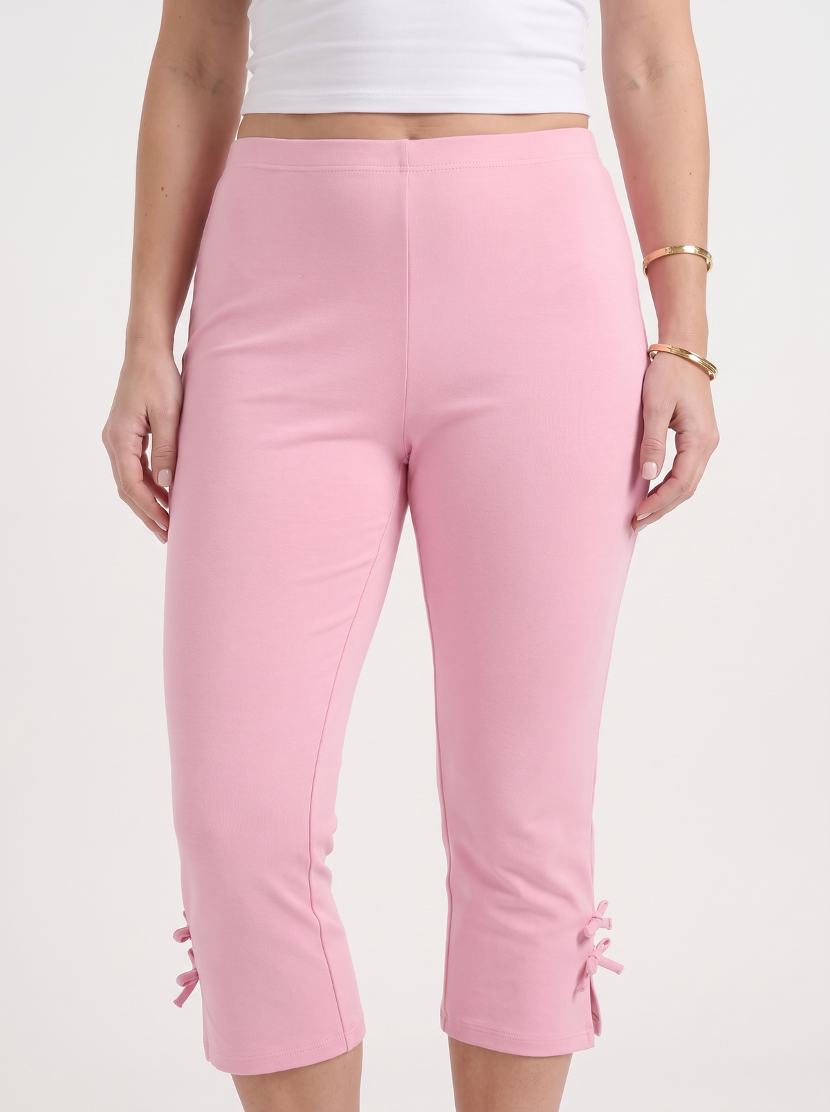 ROSARIO | BOW DETAIL CAPRI PANTS