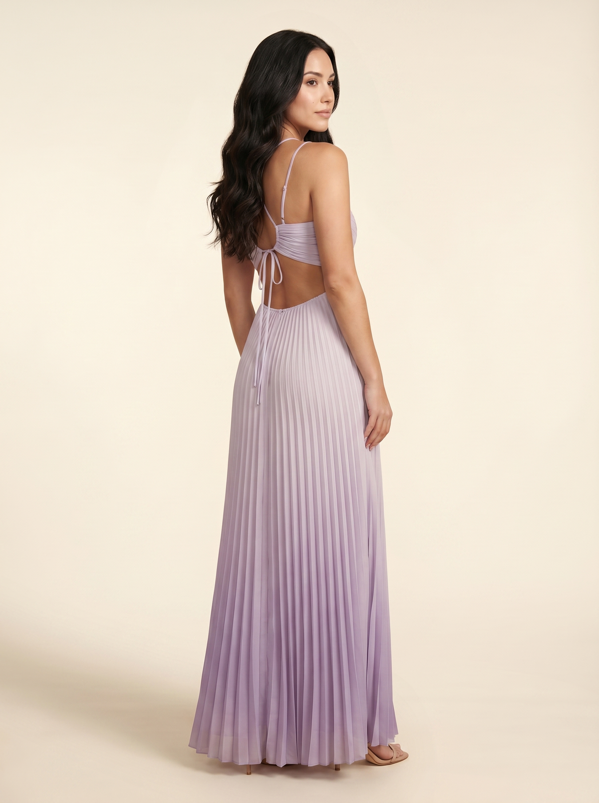 SERAPHINE | HALTER MAXI DRESS - Lilac