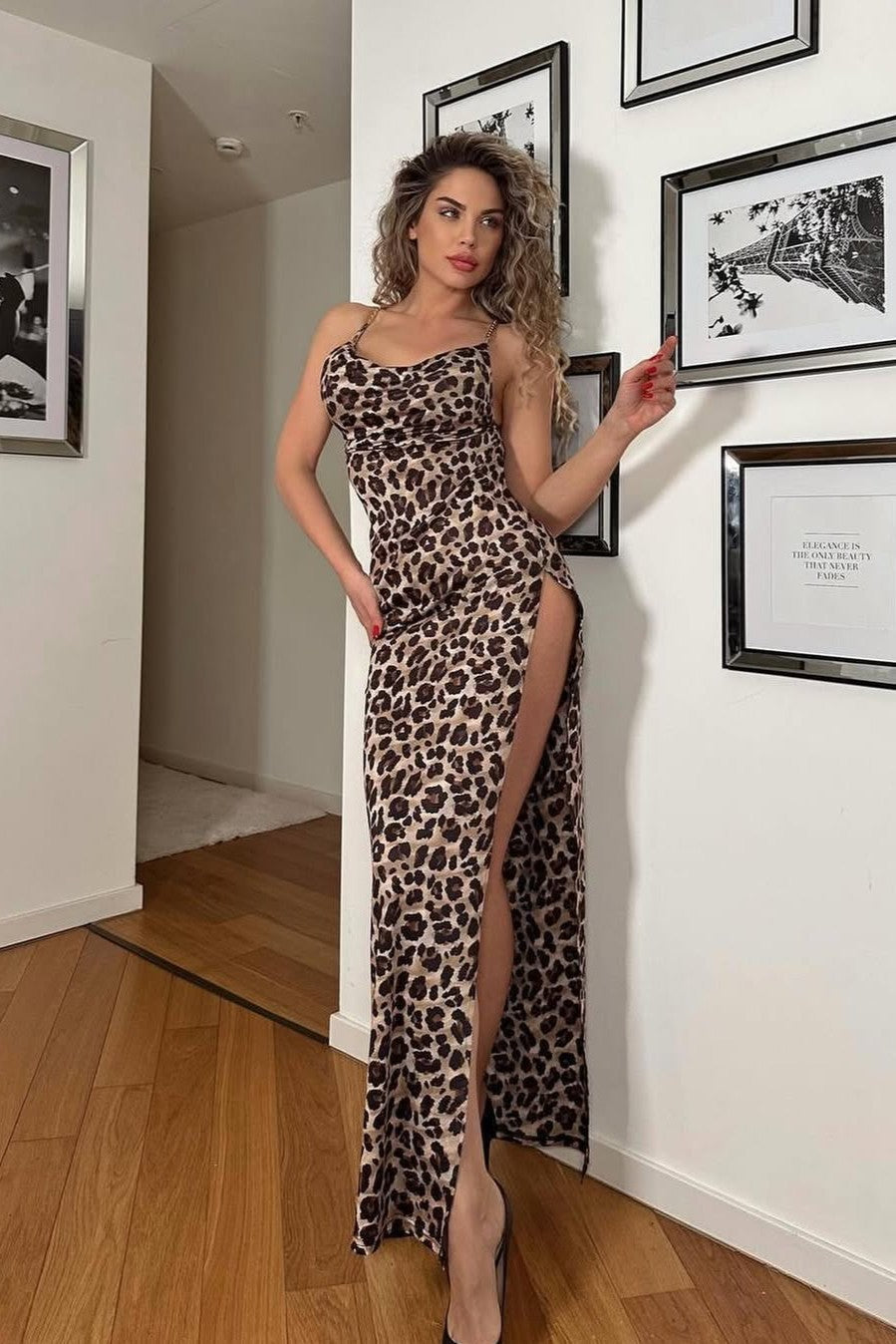 SEYA | LEOPARD MAXI DRESS - Leopard Print