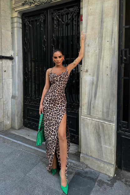 SEYA | LEOPARD MAXI DRESS - Leopard Print