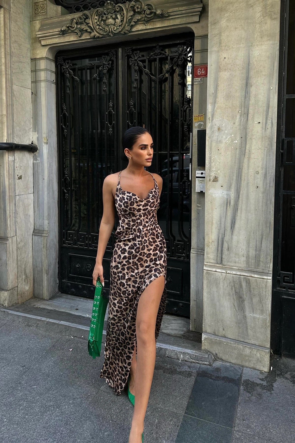 SEYA | LEOPARD MAXI DRESS - Leopard Print