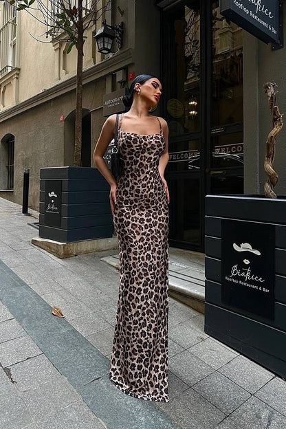SEYA | LEOPARD MAXI DRESS - Leopard Print