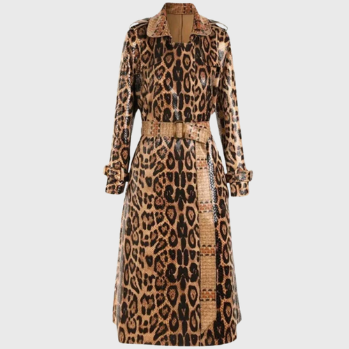 TIZIANA | LEOPARD TRENCH COAT - Leopard