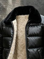 TOBIAS | QUILTED FAUX LEATHER JACKET