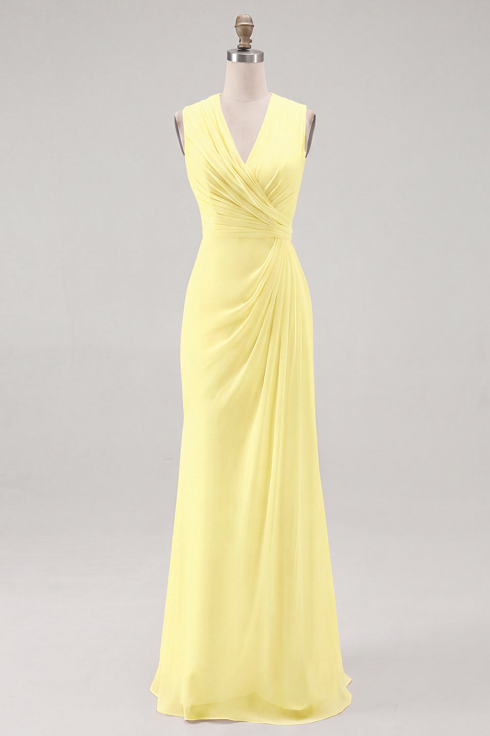 VADA | CHIFFON MAXI DRESS - Butter Yellow