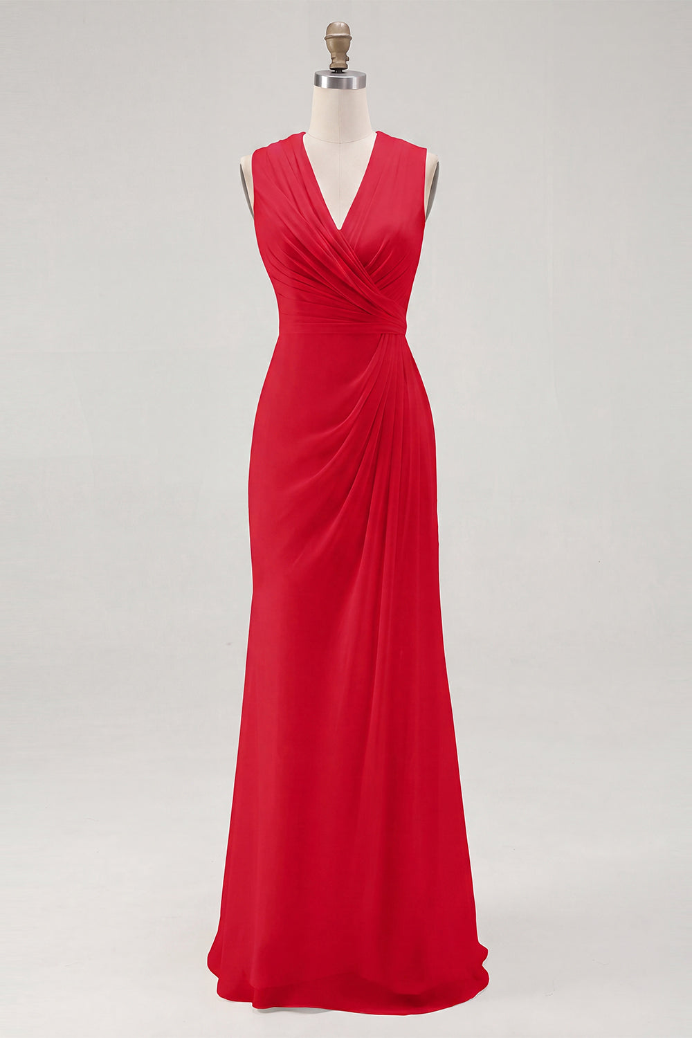 VADA | CHIFFON MAXI DRESS - Red