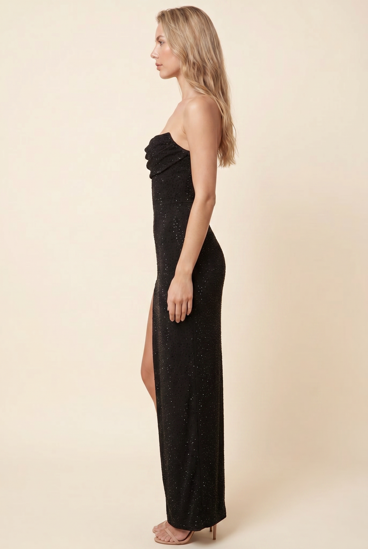 VERONA | STRAPLESS MAXI DRESS - Black