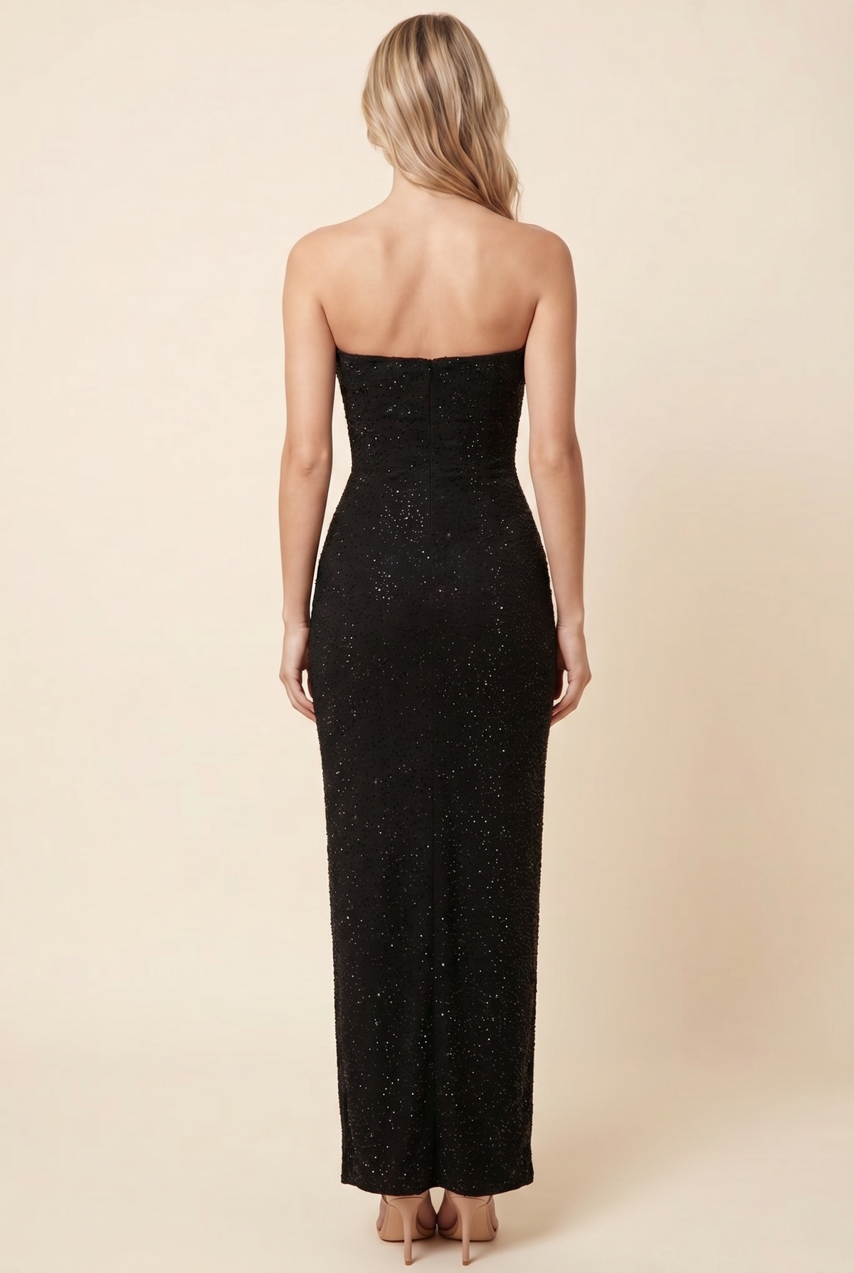 VERONA | STRAPLESS MAXI DRESS - Black